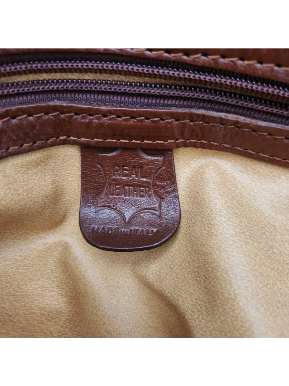 Sorrento De Martino Italy Leather Weekender Duffel Bag - Picture 10 of 12